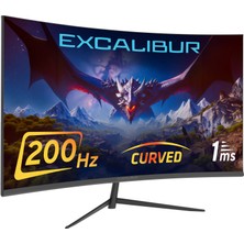 Casper Excalibur M.E238FHD-G 23.8" 200HZ 1MS 300NIT (HDMI+Display Port) Curved Freesync + G-Sync FHD Monitör