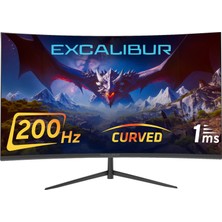 Casper Excalibur M.E238FHD-G 23.8" 200HZ 1MS 300NIT (HDMI+Display Port) Curved Freesync + G-Sync FHD Monitör