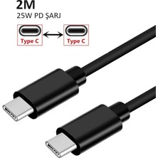 Giyitec Samsung Galaxy S10 S20 S21 S22 S23 S24 Fe Ultra Plus 5g Uyumlu 25W Pd 2 Metre Type-C Kablo