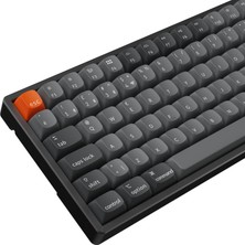 Keychron K2 Max %75 Rgb Türkçe Kablosuz Alüminyum Çerçeve Karbon Siyah Mekanik Klavye