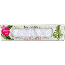 Saahana Tekrar Kullanılabilir Makyaj,Yüz,Cilt ve Maske Temizleyici Havlu/Mikrofiber Temizleme Mendili Beyaz