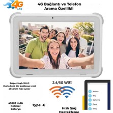 oneblue 8 İnç Çift SIM 4G Tablet – Type-C Şarj, 5G Wi-Fi, Android 9.0, Corning Gorilla Cam,Beyaz, Hafıza Kart Hediyeli