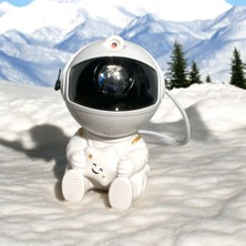 Kids Mini Astronot Projektör Gece Masa Lambası Gala x y Gökyüzü Projeksiyon Kumandalı Aydınlatma