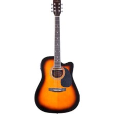 Almira F650N-Sbc Sunburst Elektro Akustik Gitar