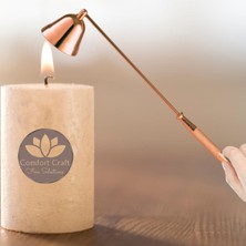 Comfort Craft Pirinç El Yapımı Mum Söndürücü | 19.2 cm | Rose Renk