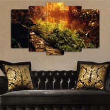 Zevahir Mobilya Dekorasyon Zevahir 5 Parça Mdf Orman Manzara Tablosu