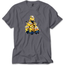 Z zepplin Despicable Me Minions Gri Tişört