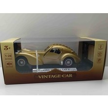 Vintage Dianomi Vintage 1:28 Ölçek Bugatti Clasic Araba ( Kapıları Açılır)