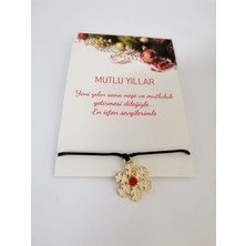 Minik Adımlar Yılbaşı Hediyesi Yeni Yıl Hediye Noel Temalı Charm Ipli Bileklik