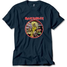 Z zepplin Iron Maiden Killers Lacivert Tişört