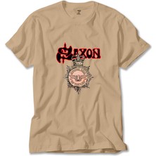 Z zepplin Saxon Strong Arm Of The Law Krem Tişört