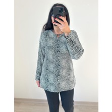 Charamela Kadın Büyük Beden Örme BLUZ-BGB75