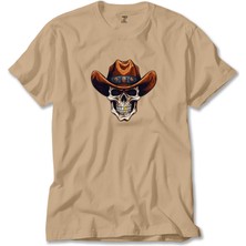 Z zepplin Kovboy Gold Toothed Krem Tişört