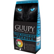 Guupy Kedi Maması Somonlu 15 Kg, Mama Kabı Hediye