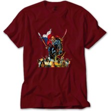 Z zepplin Iron Maiden Warriors Kırmızı Tişört
