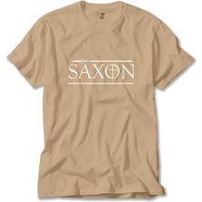 Z zepplin Saxon Logo Krem Tişört