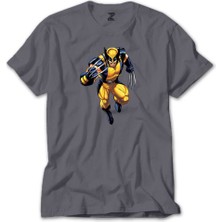 Z zepplin Wolverine Warrior Gri Tişört