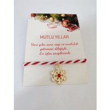 Minik Adımlar Yılbaşı Hediyesi Yeni Yıl Hediye Noel Temalı Charm Marteniçka Ipli Bileklik