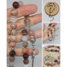 Güneş Taşı 33LÜK Koyu Alacalı Renkler Tesbih 10MM (21470)