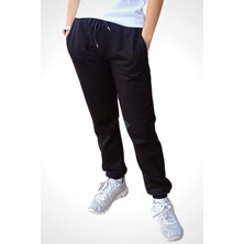 Unisex Çocuk & Genç Çift Cepli Eşofman Altı Siyah Renk 9-10 Yaş - Siyah