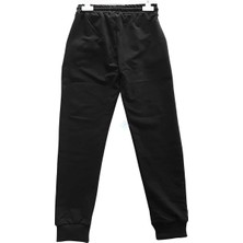 Unisex Çocuk & Genç Çift Cepli Eşofman Altı Siyah Renk 9-10 Yaş - Siyah