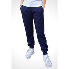Unisex Çocuk Beli Lastikli Cepli Jogger Eşofman Altı Lacivert Renk 11-12 Yaş - Lacivert