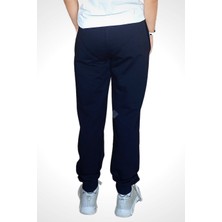 Unisex Çocuk Beli Lastikli Cepli Jogger Eşofman Altı Lacivert Renk 11-12 Yaş - Lacivert