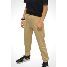 Unisex Çocuk Bej Jogger Eşofman Altı 11-12 Yaş - Bej