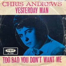 Chris Andrews – Yesterday Man 45'lik Plak