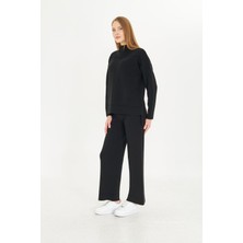 Irmak Kerekli Kadın  Düz Oversize Alt Üst Takım 1308