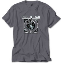Wakha Brutal Truth End Time Gri Tişört