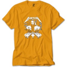 Metallica Cliff Burton Face Sarı Tişört