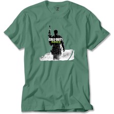 Wakha Call Of Duty Silhouette M3 Yeşil Tişört