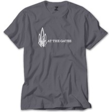 Wakha At The Gates Logo 2 Gri Tişört