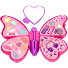Toyfest Y Kelebek Güzellik Kız Çocuk Makyaj Oyun Seti Eğlenceli Renkli Tasarım ile 3+ Yaş İçin