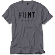 Wakha Hunt Showdown Black Text Gri Tişört