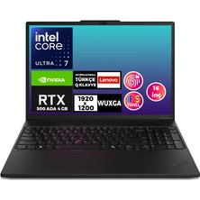 Lenovo Mws Thinkpad P16S G3 Ultra 7 155H 48GB 1tb SSD 4 GB Rtx 500 16" Wuxga W11P 21KTS39RTX 019