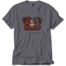 Wakha Diablo Iv Lilith Face Gri Tişört