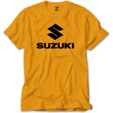 Wakha Suzuki Logo Text Black Sarı Tişört