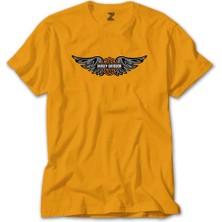 Harley Davidson Wings Sarı Tişört