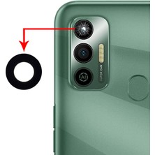 Fodos Tecno Spark 7t Kamera Lensi Cam - Kamera Camı - Yapışkanlı - KF6P Uyumlu