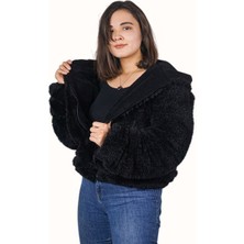 Özgüner Oyuncak Ayıcı Oyuncak Kadın Fermuarlı Peluş Ceket
