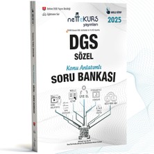 Nettekurs Yayınları Dgs Sözel Konu Anlatımlı Akıllı Soru Bankası