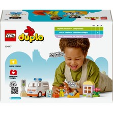 LEGO® DUPLO® Ambulans ve Sürücü 10447 - 2 Yaş ve Üzeri Küçük Çocuklar için Eğitici Oyuncak Yapım Seti (19 Parça)