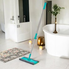 obido Emayhome Yengeç Mop Temizlik Seti ”turkuaz” Klipsli Mandallı Mop Çift Taraflı +1 Mikrofiber Bez