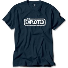 Z zepplin The Exploited Logo Lacivert Tişört