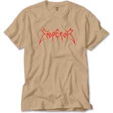Z zepplin Emperor Logo Red Krem Tişört