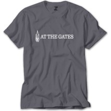 Z zepplin At The Gates Logo Gri Tişört