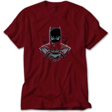 Z zepplin Batman Head Kırmızı Tişört