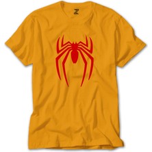 Z zepplin Spiderman Logo Sarı Tişört